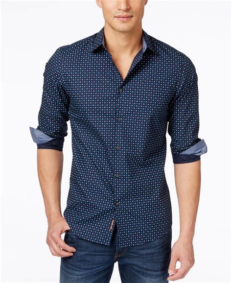 michael kors button down mens shirts